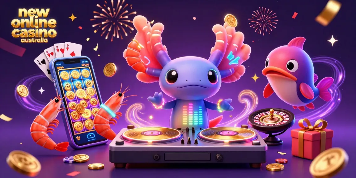 Experience exciting gameplay at new online casino Australia with vibrant characters and stunning casino elements.