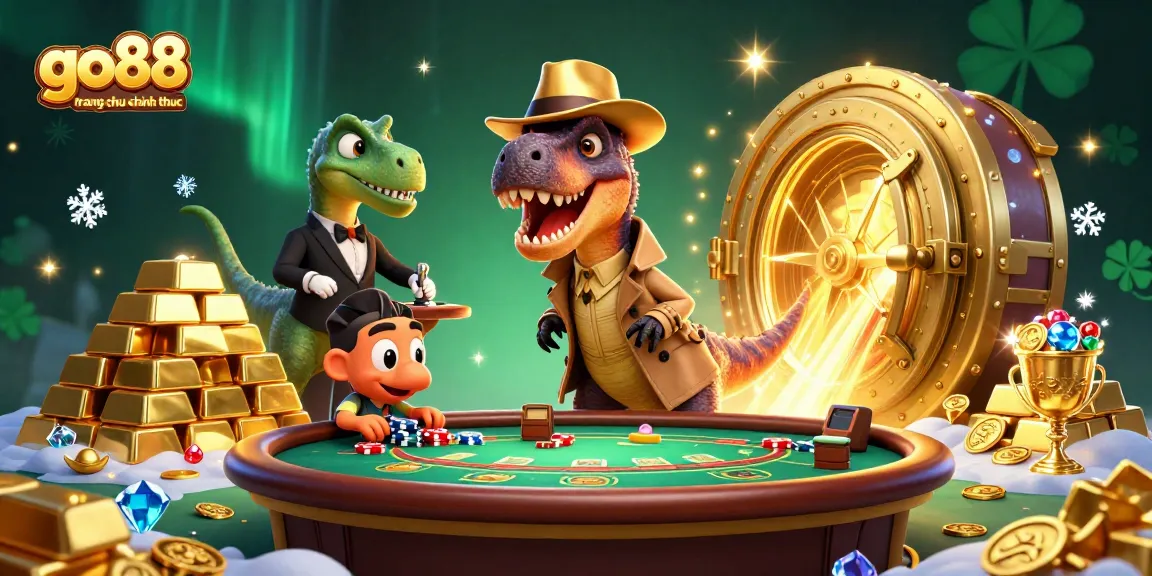 Engage in action with go88 trang chu chinh thuc at the dynamic blackjack table amidst treasures.