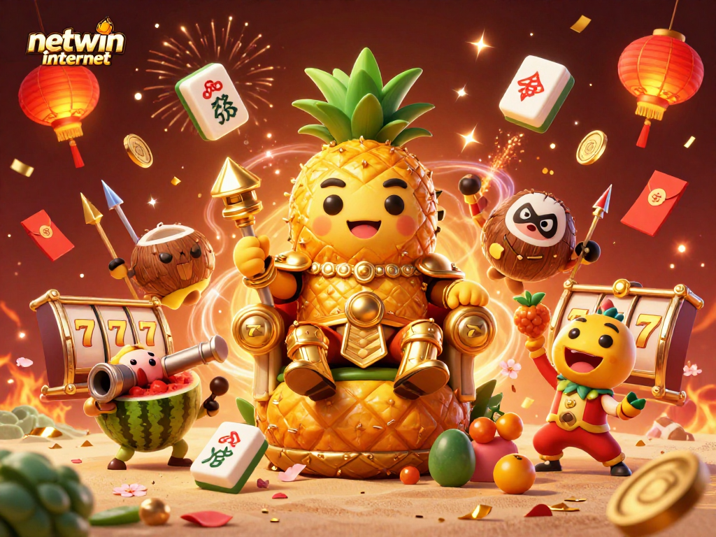 Engage with netwin internet in exhilarating gameplay surrounded by vibrant casino elements.