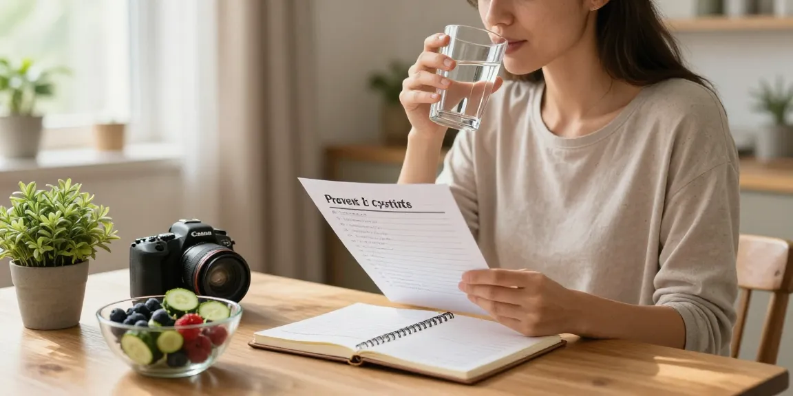 Checklist pour prévenir la cystite au naturel en toute simplicité avec conseils et hydratation.