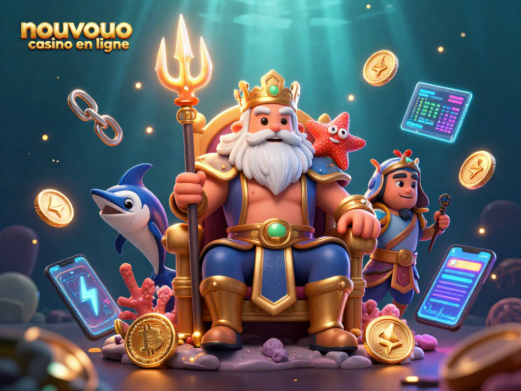Participez au nouveau casino en ligne avec un roi des mers, une ambiance animée et des bonus attractifs.